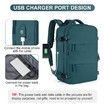 Travel Backpack with Shoe Compartment for Women Men Waterproof Sports Luggage Computer Backpack Casual Daypack(Peacock Blue)
