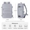 Travel Backpack with Shoe Compartment for Women Men Waterproof Sports Luggage Computer Backpack Casual Daypack(Grey)