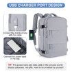 Travel Backpack with Shoe Compartment for Women Men Waterproof Sports Luggage Computer Backpack Casual Daypack(Grey)