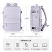 Travel Backpack with Shoe Compartment for Women Men Waterproof Sports Luggage Computer Backpack Casual Daypack(Purple)
