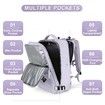 Travel Backpack with Shoe Compartment for Women Men Waterproof Sports Luggage Computer Backpack Casual Daypack(Purple)
