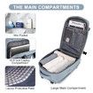 Travel Backpack with Shoe Compartment for Women Men Waterproof Sports Luggage Computer Backpack Casual Daypack(Blue)