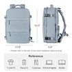 Travel Backpack with Shoe Compartment for Women Men Waterproof Sports Luggage Computer Backpack Casual Daypack(Blue)