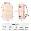 Travel Backpack with Shoe Compartment for Women Men Waterproof Sports Luggage Computer Backpack Casual Daypack(Beige)