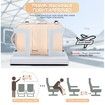 Travel Backpack with Shoe Compartment for Women Men Waterproof Sports Luggage Computer Backpack Casual Daypack(Beige)