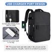 Travel Backpack with Shoe Compartment for Women Men Waterproof Sports Luggage Computer Backpack Casual Daypack(Black)