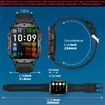 Smart Watch Men Wireless Call IP68 Waterproof Sport Fitness AI Voice Outdoor 100+ Sports Modes Outdoor Smartwatch(Black Steel Strip)
