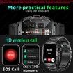 Smart Watch Men Wireless Call IP68 Waterproof Sport Fitness AI Voice Outdoor 100+ Sports Modes Outdoor Smartwatch(Black Steel Strip)
