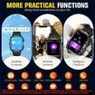 Smart Watch Men Wireless Call IP68 Waterproof Sport Fitness AI Voice Outdoor 100+ Sports Modes Outdoor Smartwatch(Black Steel Strip)