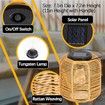 Solar Lanterns, Solar Powered Decorative Table Lamp for Garden Patio Courtyard Lawn, 1 Pack