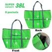 Extra Large Beach Bag, Mesh Beach Tote Bag Great Beach and Pool Bag for Family, Durable Oversized Beach Bag, Green