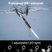Endoscope Camera with Lights, 1080P Pro HD 4.3 Inch Borescope Camera, LCD Screen Inspection Camera, IP67 Waterproof Snake Camera
