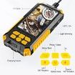 Dual Lens Industrial Endoscope Camera with Light, 4.5 Inch IPS Screen, 1080P HD Borescope Inspection Camera, IP67 Waterproof Snake Camera with Semi-Rigid Cable