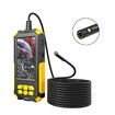 Dual Lens Industrial Endoscope Camera with Light, 4.5 Inch IPS Screen, 1080P HD Borescope Inspection Camera, IP67 Waterproof Snake Camera with Semi-Rigid Cable