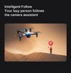 GPS Drone with 4K HD Camera,Brushless Motor,3 Camera Aerial Photography Drone With 360 Obstacle Avoidance RC Quadcopter Drone with Auto Return(1PC-Grey)