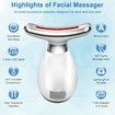 Red Light Massager for Face and Neck, 7 in 1 Face Lifting Device, Thermal and Vibration Technologies for Skin Care, Improve, Firm, Tighten and Smooth