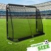 Soccer Football Net Set Metal Frame Goal Aluminium Backyard Game Training Practice Kids Adults Sports Equipment 2.2x1.7m