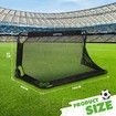 Soccer Football Net Set Metal Frame Goal Portable Aluminium Backyard Game Training Practice 150x65cm