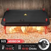 Chick Brooder Heating Plate Chicken Coop Heater Chook Brooding Poultry Duck Warmer Adjustable for 40 to 50 Chicks 45x60cm