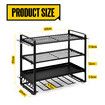 Power Tool Organiser 4 Tier Wall Mounted Garage Shelving Unit Metal Storage Shelves Rack Drill Wrench Holder Warehouse Hanger