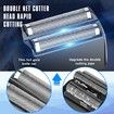 Electric Razor Shavers Foil for Men, Rechargeable Beard Trimmer Grooming Kit with LED Adjustable 3 Gears Detachable Blade Color Gold