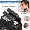 Electric Razor Shavers Foil for Men, Rechargeable Beard Trimmer Grooming Kit with LED Adjustable 3 Gears Detachable Blade Color Gold