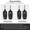 A10 Wireless Guitar System 2.4GHz 2 Modes for Acoustic Guitar Bass Violin Keyboard