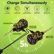 Wireless Guitar Transmitter Receiver System 2.4GHz Audio Transmitter and Receiver for Electric Guitar Bass Violin Electric Instruments