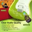 Wireless Guitar Transmitter Receiver System 2.4GHz Audio Transmitter and Receiver for Electric Guitar Bass Violin Electric Instruments
