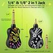Wireless Guitar Transmitter Receiver System 2.4GHz Audio Transmitter and Receiver for Electric Guitar Bass Violin Electric Instruments