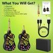 Wireless Guitar Transmitter Receiver System 2.4GHz Audio Transmitter and Receiver for Electric Guitar Bass Violin Electric Instruments