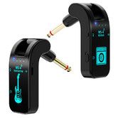 Wireless Guitar Transmitter Receiver,WS-4 2.4GHz Wireless Guitar System Reable Transmitter and Receiver 4 Channels 30m Transmission 282 Degree Rotatable Head 5H Endurance for Electric Guitar Bas