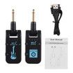 Wireless Guitar Transmitter Receiver,WS-4 2.4GHz Wireless Guitar System Reable Transmitter and Receiver 4 Channels 30m Transmission 282 Degree Rotatable Head 5H Endurance for Electric Guitar Bas