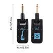 Wireless Guitar Transmitter Receiver,WS-4 2.4GHz Wireless Guitar System Reable Transmitter and Receiver 4 Channels 30m Transmission 282 Degree Rotatable Head 5H Endurance for Electric Guitar Bas
