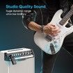 Wireless Guitar System with Charging Case, Rechargeable Wireless Guitar Transmitter Receiver 2.4Ghz, Auto Match Wireless Audio System for Guitar, Bass and Electric Instruments