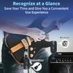 2.4GHz Wireless Guitar System Rechargeable Audio Wireless Transmitter Receiver for Guitar Bass Electric Instruments, Over 30mor100 Feet Transmission,280 Degree Rotatable, 4hours Woring Time, A9 Black