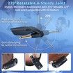 2.4GHz Wireless Guitar System Rechargeable Audio Wireless Transmitter Receiver for Guitar Bass Electric Instruments, Over 30mor100 Feet Transmission,280 Degree Rotatable, 4hours Woring Time, A9 Black