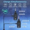 2.4GHz Wireless Guitar System Rechargeable Audio Wireless Transmitter Receiver for Guitar Bass Electric Instruments, Over 30mor100 Feet Transmission,280 Degree Rotatable, 4hours Woring Time, A9 Black