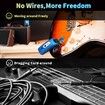 2.4GHz Wireless Guitar System Rechargeable Audio Wireless Transmitter Receiver for Guitar Bass Electric Instruments, Over 30mor100 Feet Transmission,280 Degree Rotatable, 4hours Woring Time, A9 Blue