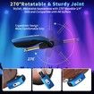 2.4GHz Wireless Guitar System Rechargeable Audio Wireless Transmitter Receiver for Guitar Bass Electric Instruments, Over 30mor100 Feet Transmission,280 Degree Rotatable, 4hours Woring Time, A9 Blue