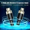 5.8GHz Wireless Microphone System Adapter Wireless XLR Microphone Transmitter and Receiver Wireless Mic 4 Channels for Audio Mixer, PA System and DSLR Camera (MW:1)