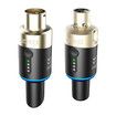 5.8GHz Wireless Microphone System Adapter Wireless XLR Microphone Transmitter and Receiver Wireless Mic 4 Channels for Audio Mixer, PA System and DSLR Camera (MW:1)