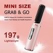 Cordless Hair Straightener Brush for Women,Electric Hair Straightening Comb,30s Fast Heating,USB Rechargeable, Portable Hair Straightening Brush for Travel, 1 Pack