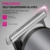 Hair Trimmer for Women, Waterproof Bikini Trimmer for Women for Wet & Dry Use, Rechargeable Hair Trimmer, Electric Razor&Shaver with Standing Recharge Dock