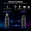 Wireless Microphone Transmitter Receiver 2.4Ghz, XLR Microphone Wireless System,for Condenser Mic