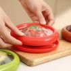 Fruit and Vegetable Storage Container Set Silicone 4PC for Fridge Includes Avocado Tomato Lemon Onion Keepers