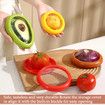 Fruit and Vegetable Storage Container Set Silicone 4PC for Fridge Includes Avocado Tomato Lemon Onion Keepers