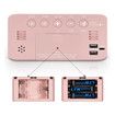 Super Loud Alarm Clock for Heavy Sleepers, RGB Digital Clock with 7 Color NightLight, Adjustable Volume, USB Charger, Small Clocks for Bedrooms Bedside, ok to Wake for Kids, Teens (Pink+RGB)