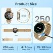 Smartwatch for Women 1.43" Touchscreen Smart Watch Answer/Make Call with Sleep Monitor 100+ Sports Modes Fitness Tracker for Android iOS(1Pack-Gold)