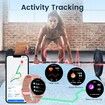 Smartwatch Womens Touchscreen Call Fitness Tracker Sleep Monitor 100 Sports Modes Android iOS 1.43inch Pink Heart Rate Waterproof